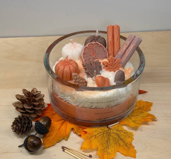 Herfst en Halloween collectie gevulde schaal met pompoenen