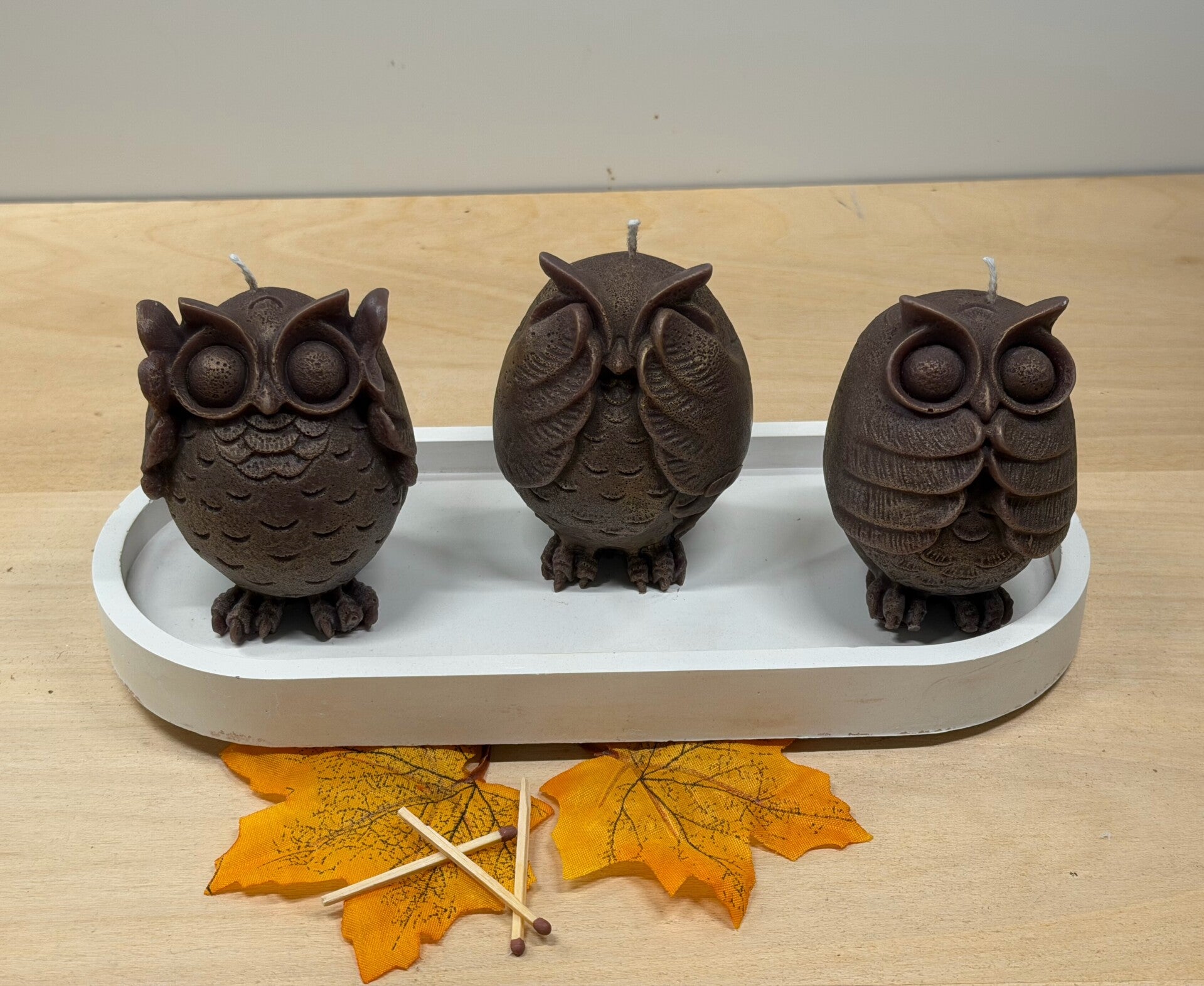 Herfst en Halloween collectie horen, zien en zwijgen op schaal