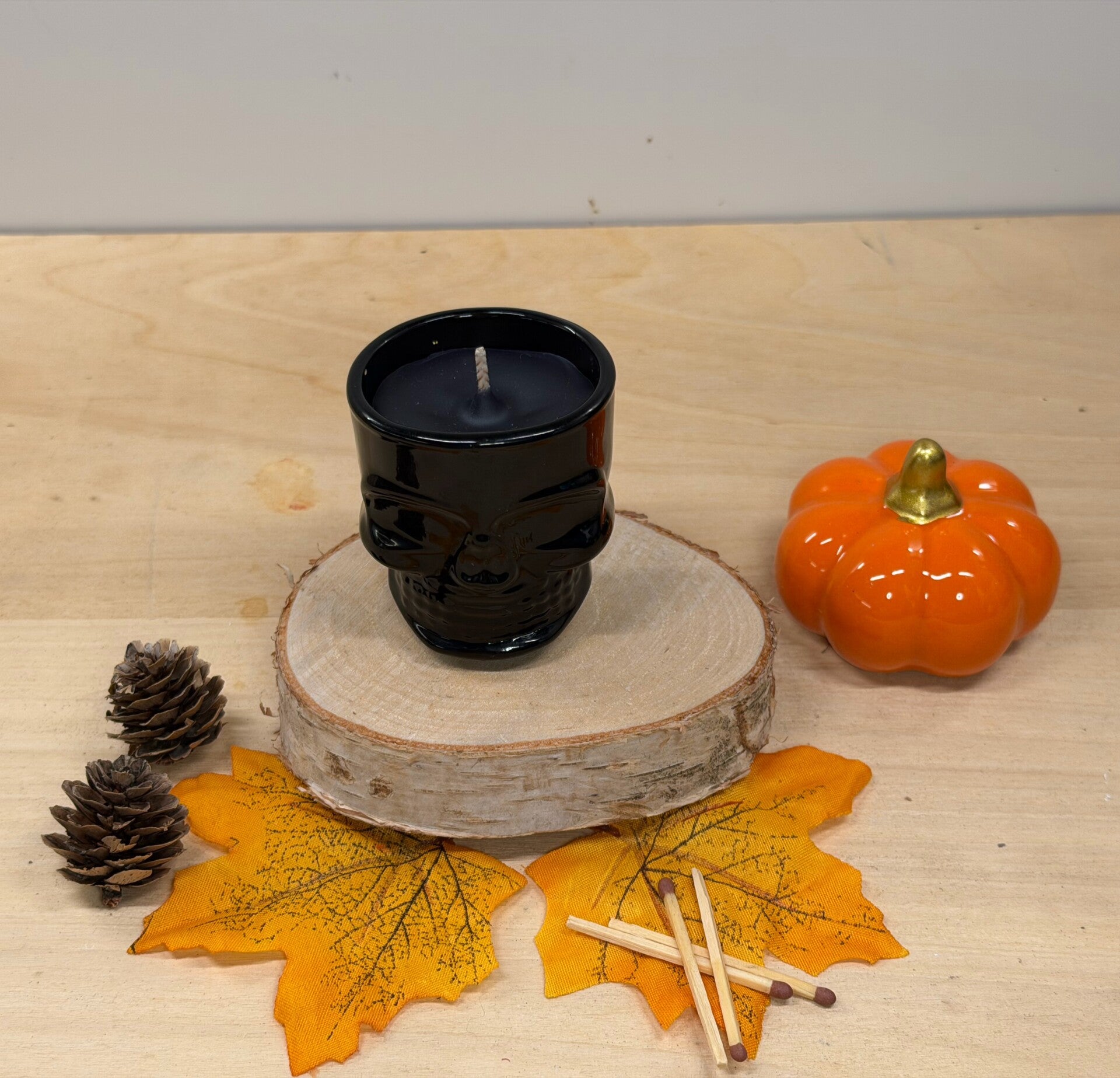 Herfst en Halloween collectie Kleine zwarte skull