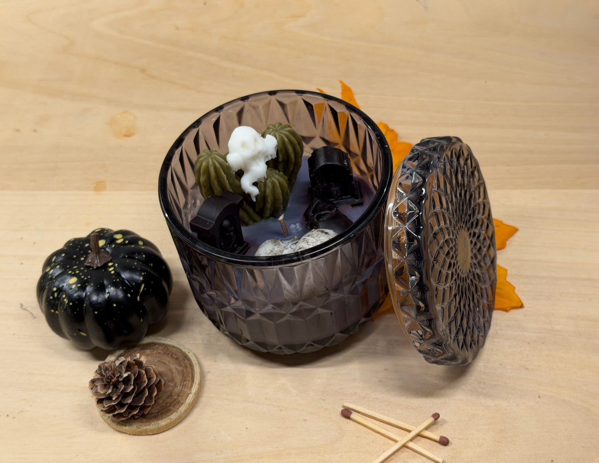Herfst en Halloween collectie zwarte beker met gruwel