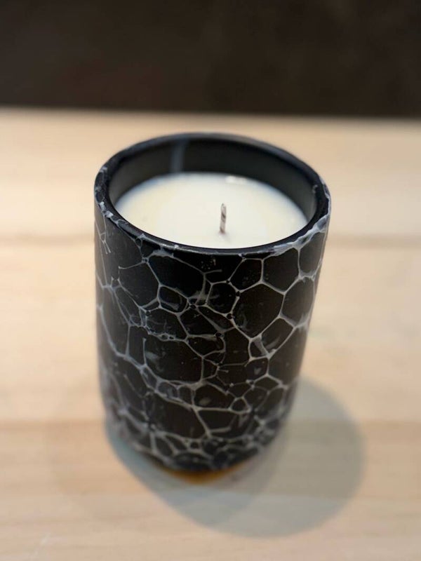 Luxe Glow in marble black jar