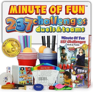 Fun Quick Challenges 50+ Hilarious Minute To Win Challenges / DIY Party Activities / Party ...