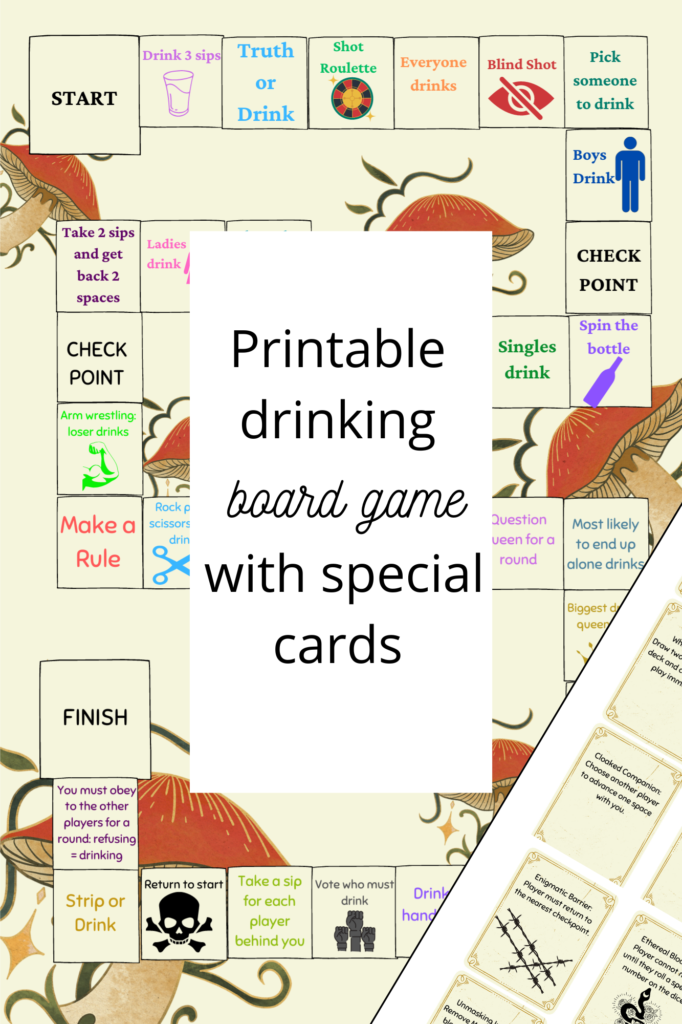 Printable Drinking Games / Printable Party Games | Games4Parties