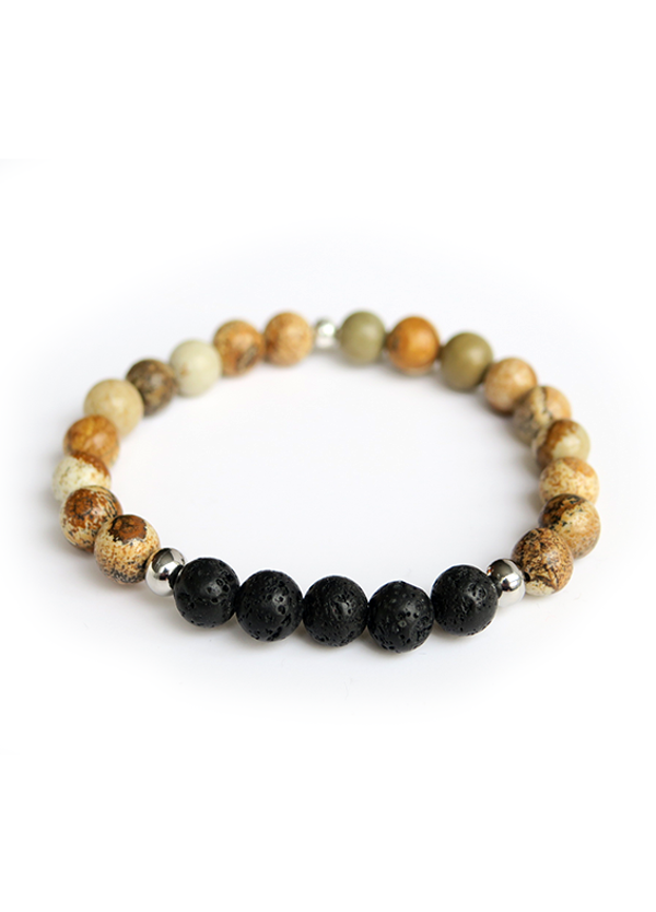 Armband Jaspis Bruin (8mm)