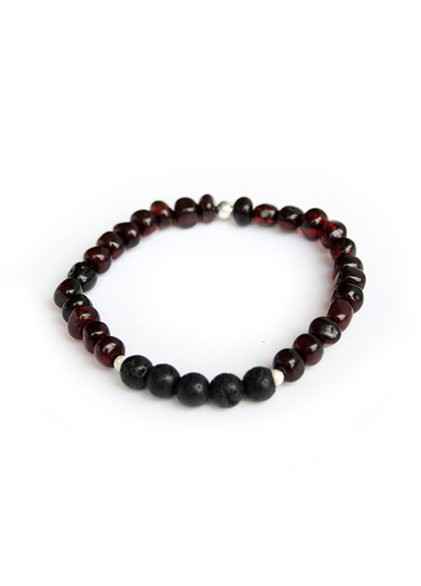 Armband Barnsteen Cherry (5mm)