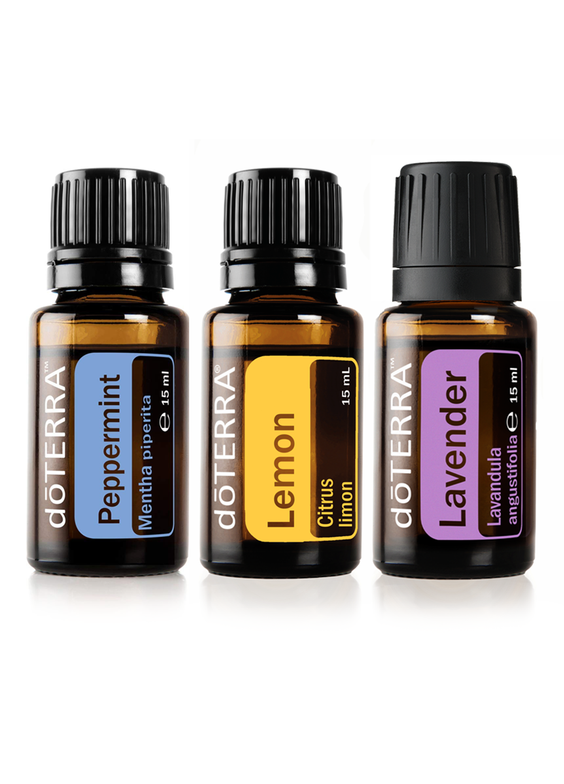 dōTERRA Trio: Peppermint + Lemon + Lavendel