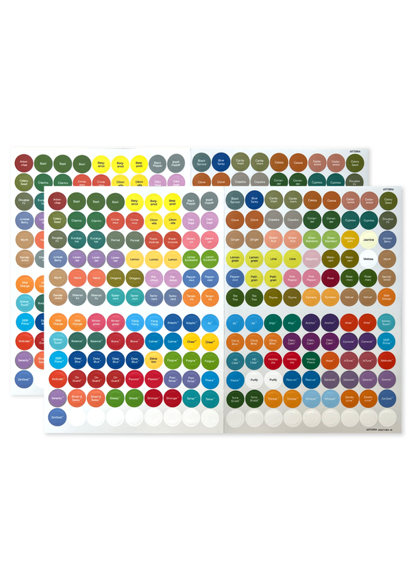 dōTERRA Dop Stickers (2 Vellen) | Versie 9