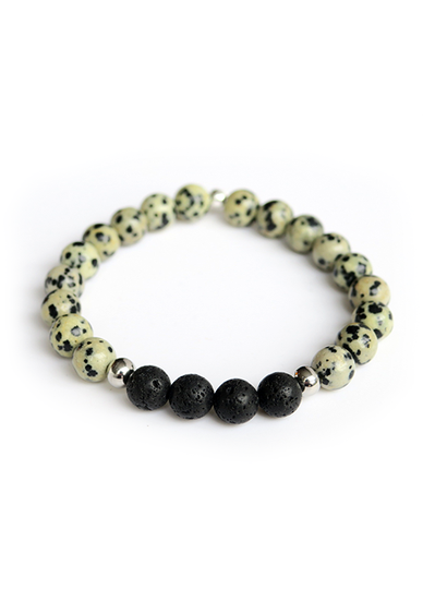 Armband Jaspis Dalmatiër (8mm)