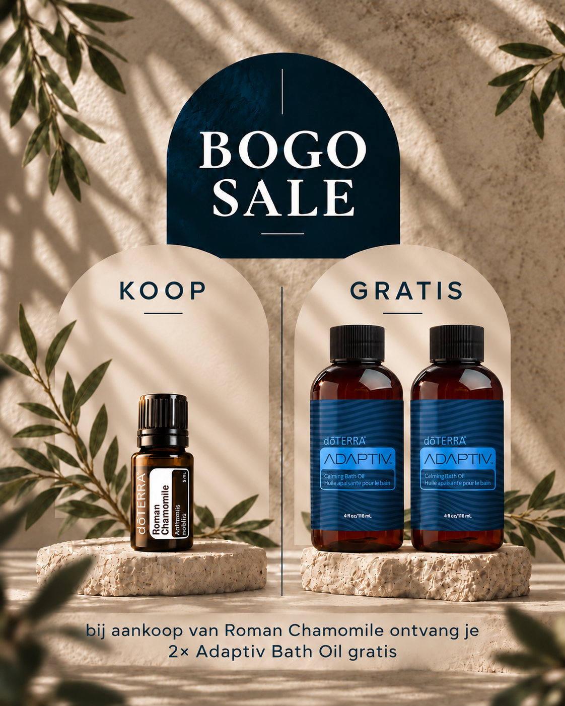 dōTERRA BOGO: Roman Chamomile + 2x Adaptiv Badolie