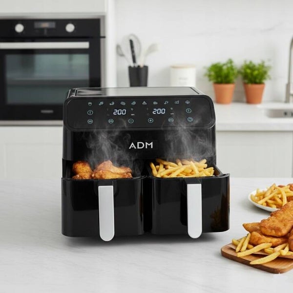 ADM frytkownica beztłuszczowa 2-komorowa Air Fryer 8L 2000W