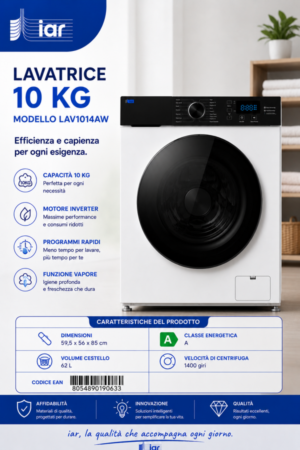 Lavatrice IAR 10 KG