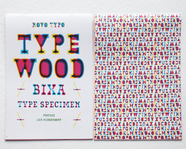 Typewood Type Specimen