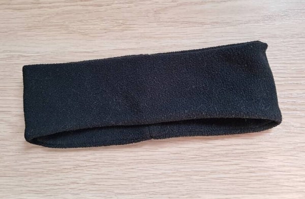Haarband fleece zwart