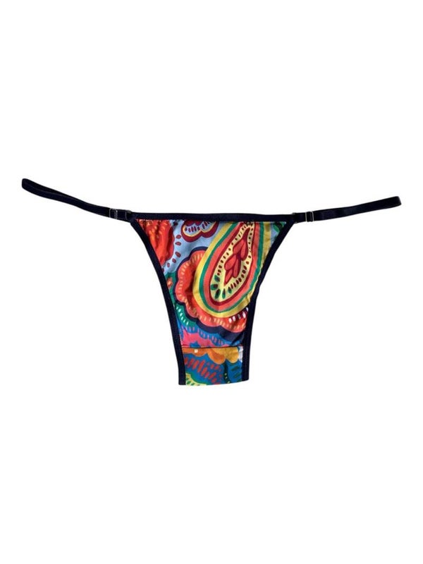 Thong ERIKA with adjustable slides - MEDIUM/ Cachmere