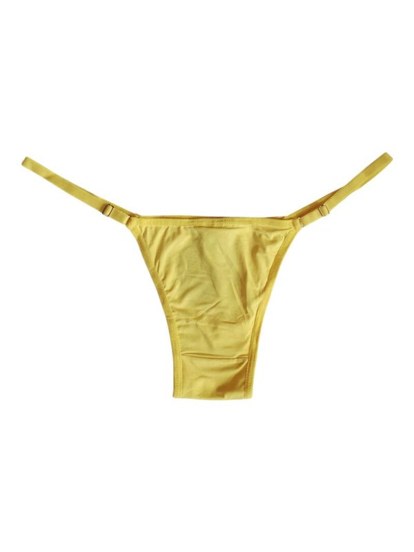 Thong ERIKA with adjustable slides - SMALL / Yellow