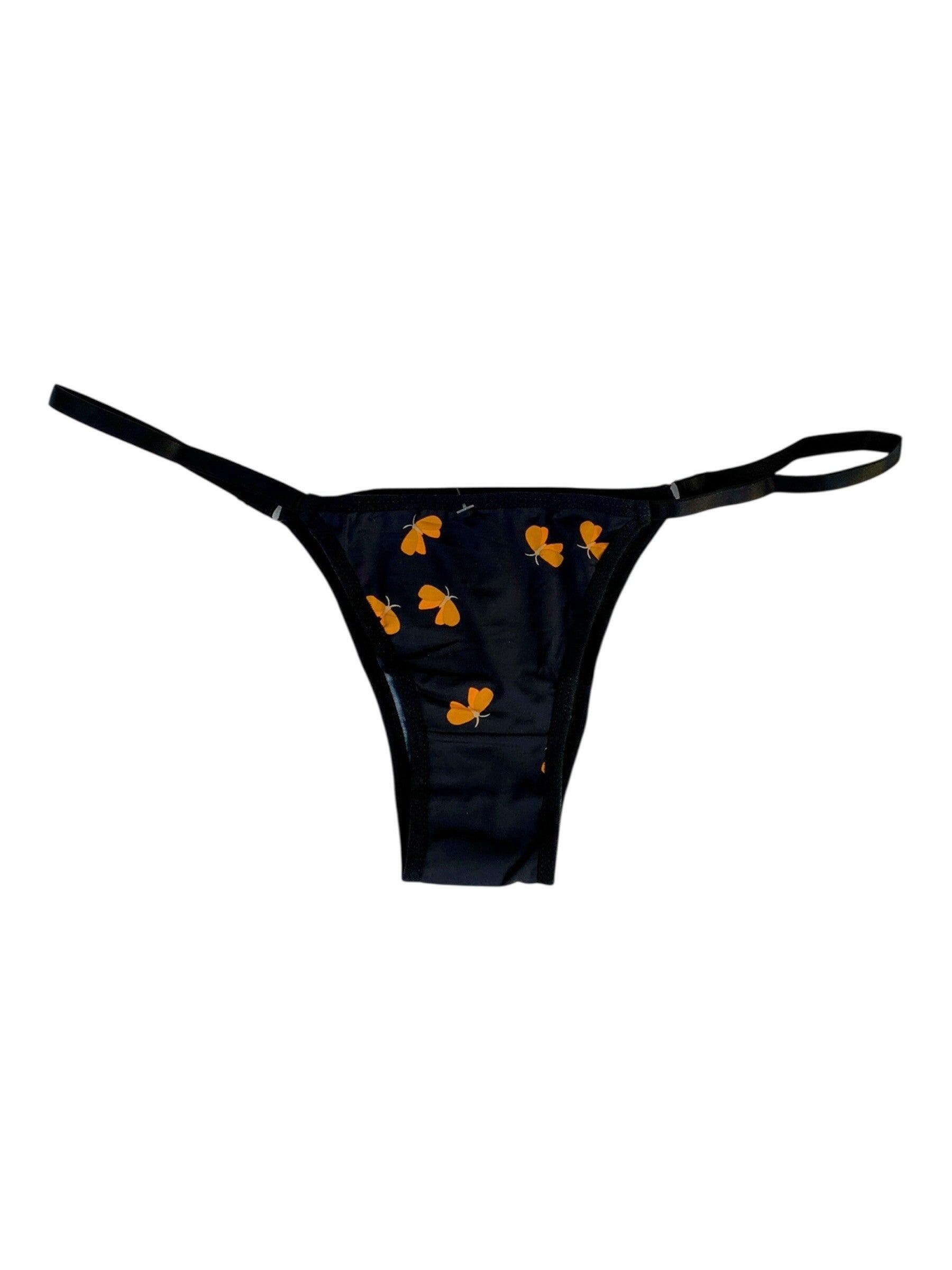 Thong ERIKA with adjustable slides - MEDIUM/ Mariposa