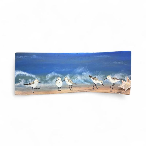 Sandpipers by the shore