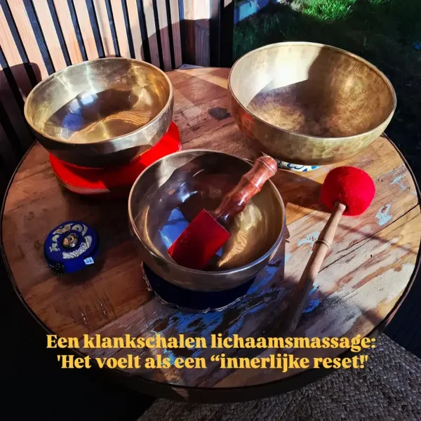 Klankschalen lichaamsmassage