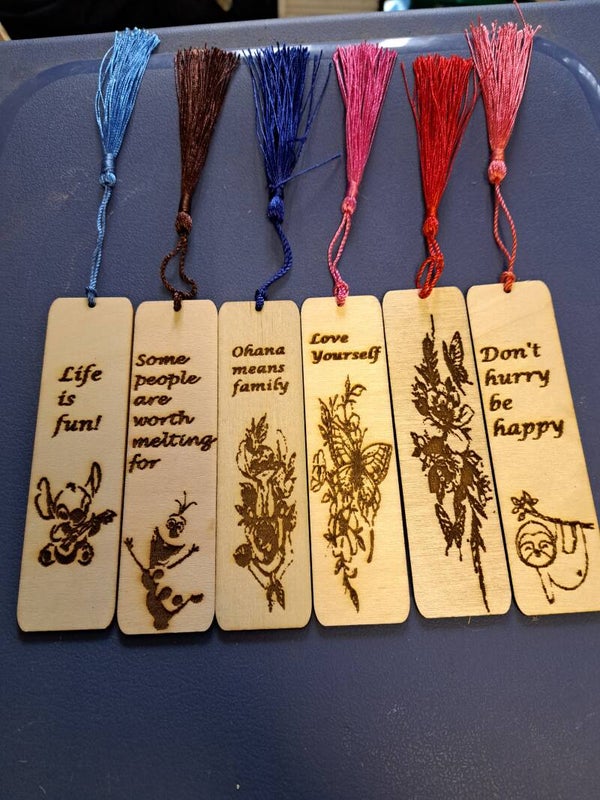Laser Engraved Bookmarks