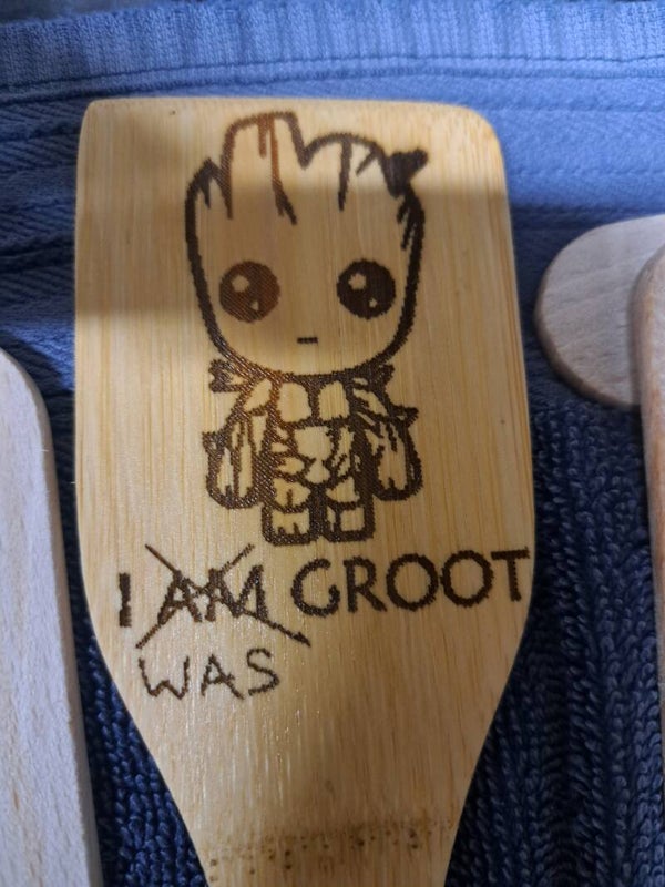 Laser Engraved Wooden Spatulas