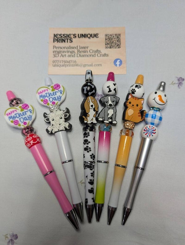 Bead Pens, Pencils and Bookmarks