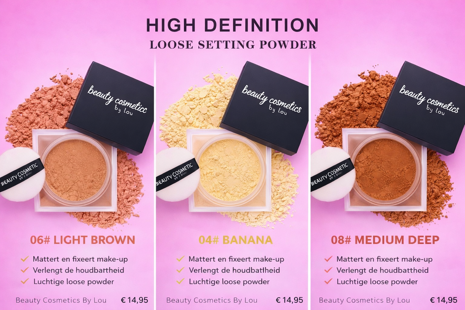 High Definition Loose Setting Powder — Beauty Cosmetics by Lou