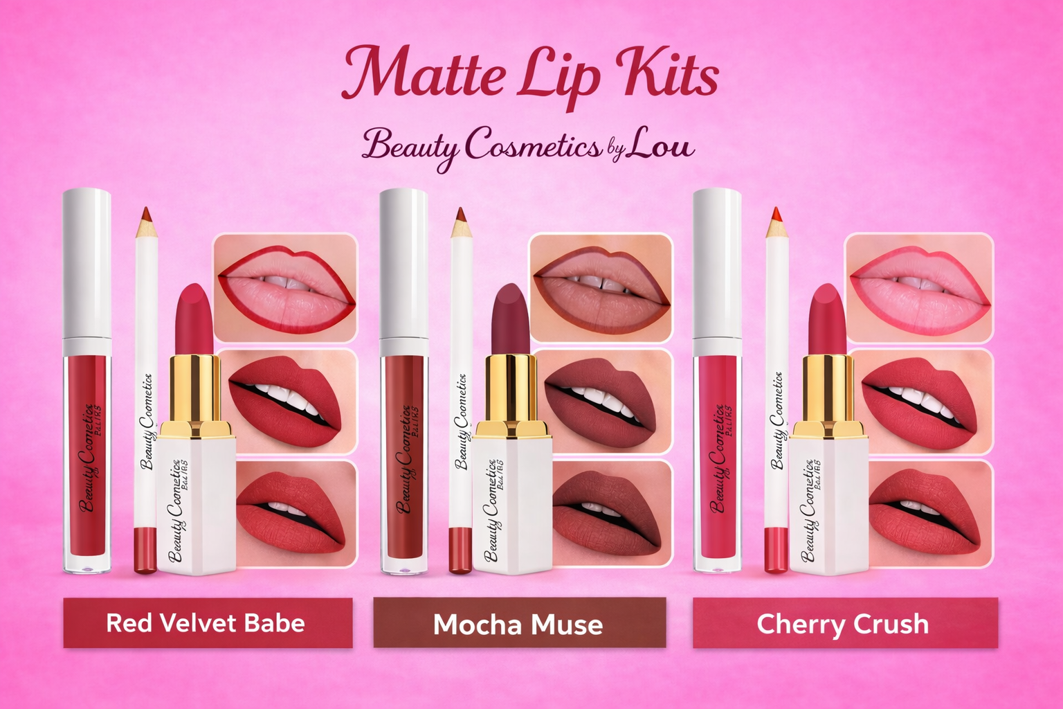 Matte Lip Kit – Beauty Cosmetics by Lou