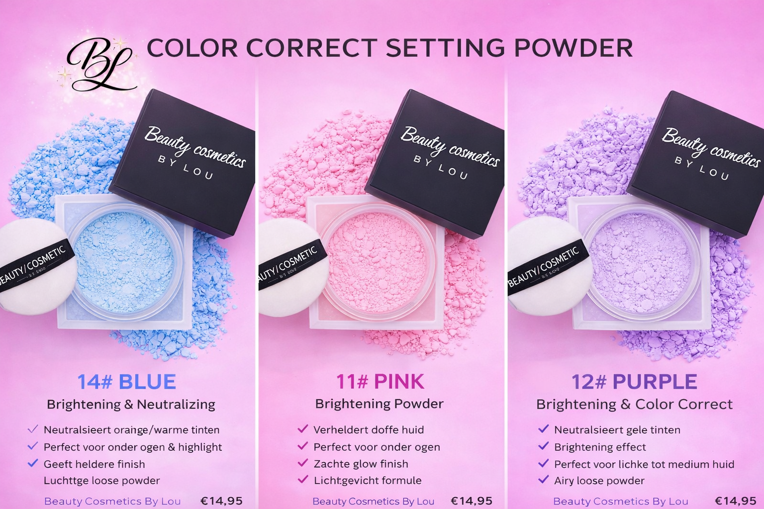 Color Correct Setting Powder — Beauty Cosmetics by Lou