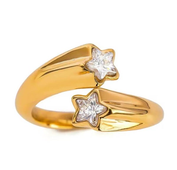 Anello " 2 stelle"