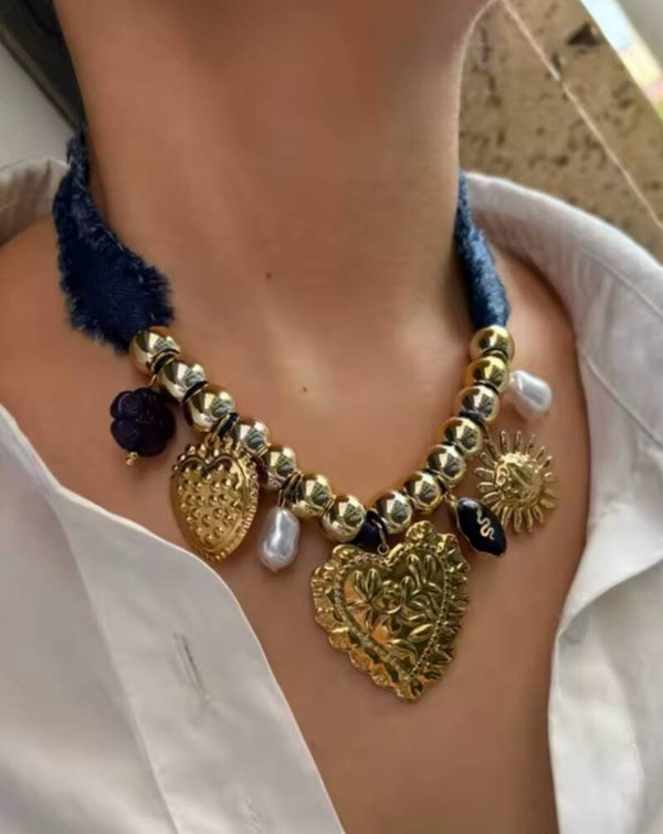 Collana " CUORE,SOLE,AMORE"