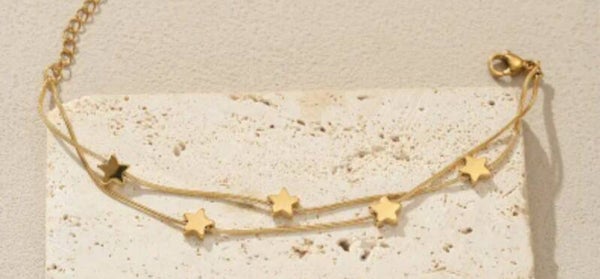 Bracciale in acciaio inossidabile "STELLINE"