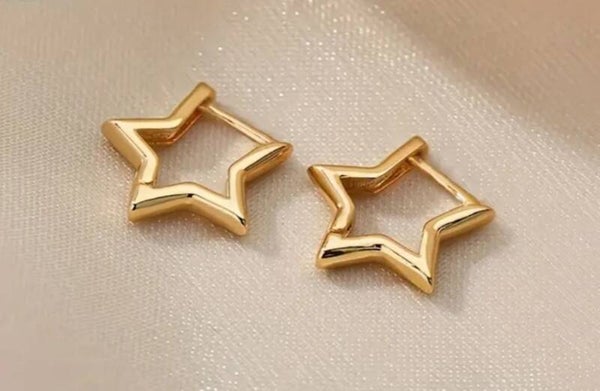 Orecchini in acciaio inossidabile "STAR"