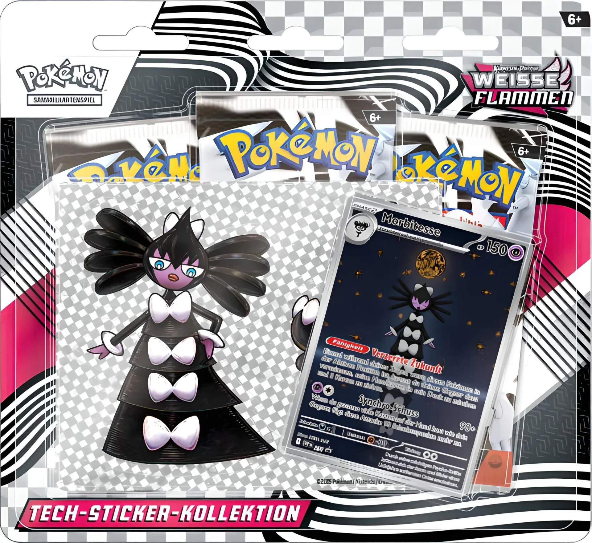 Pokémon KP10.5 Weiße Flammen Tech-Sticker-Kollektion