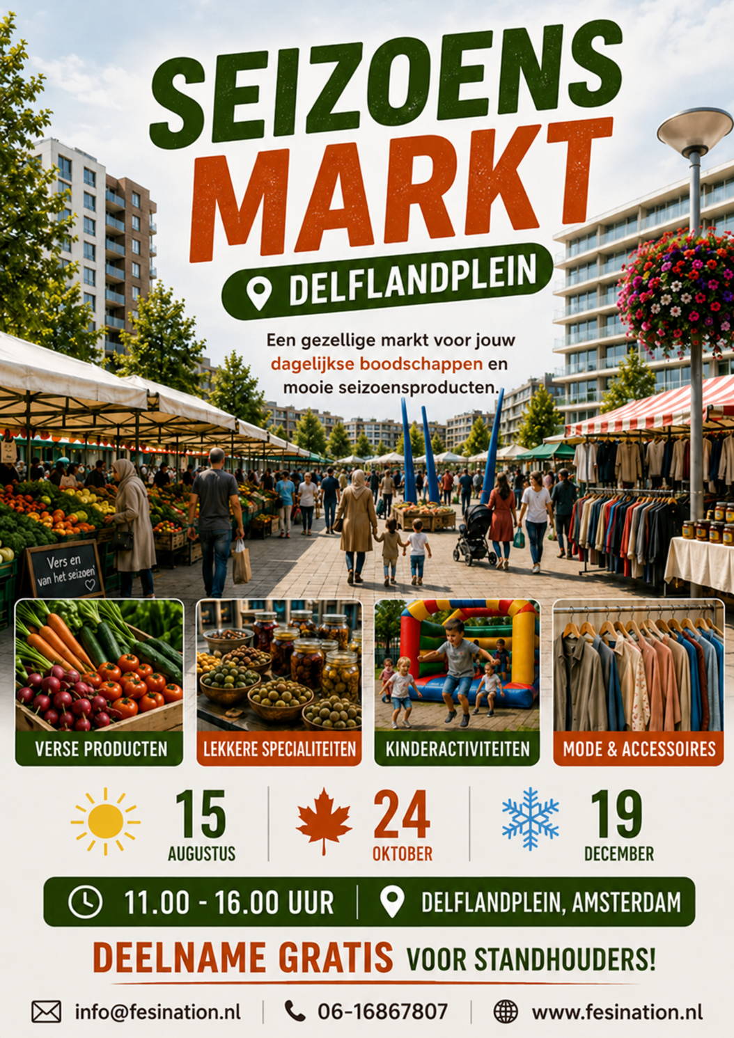 Vergrote flyer Delflandplein Seizoensmarkt