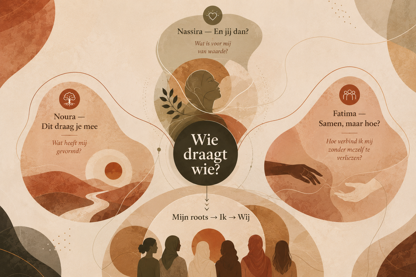 Mijn roots, ik en wij, Wie draagt wie?