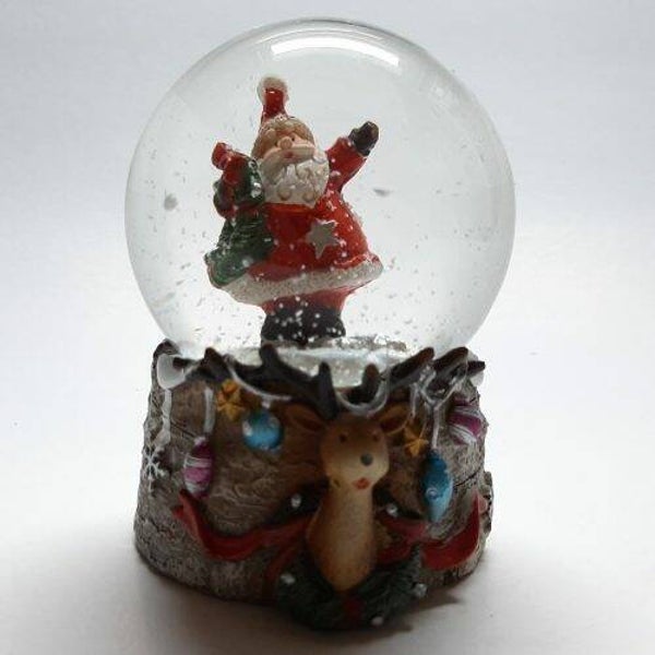 Sneeuwbol | Kerstman | Krans | Kerstkrans | Kerstmis | Voet rendier | Gebr. Wurm | Ø 7 x 9cm