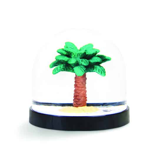 Sneeuwbol | Palmboom | Palm | Groen, bruin | &Klevering | Kunststof | Ø 8,5 x 8 cm