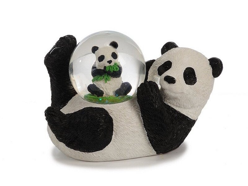 Betoverende Panda Sneeuwbol – Magische Dieren Decoratie