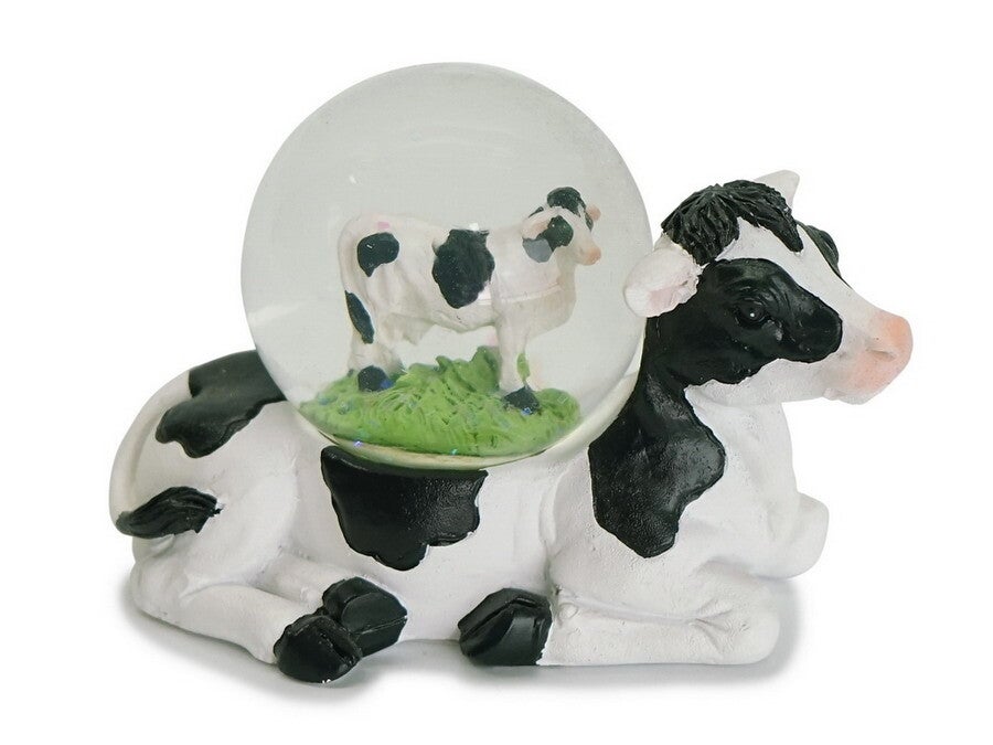 Betoverende Koe Sneeuwbol – Charmante Boerderijdecoratie