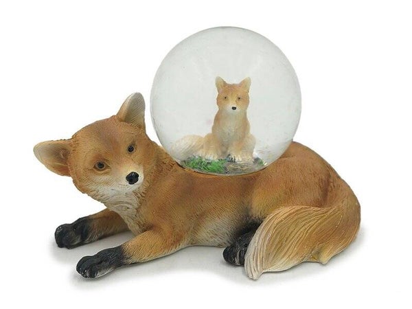 Betoverende Vos Sneeuwbol – Magische Bosdecoratie