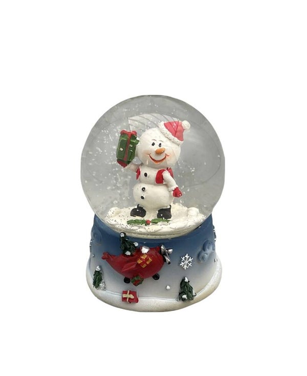 Sneeuwbol Sneeuwman met cadeau