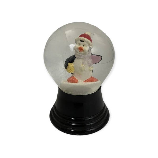 Sneeuwbol | Pinguïn | Kerstmuts | Vienna Original | Glas | 8x8x11,5cm