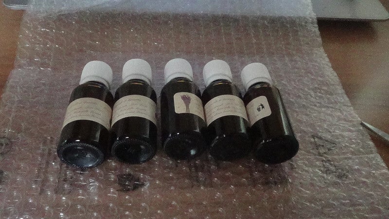 5 flaconi 10 ml olio essenziale lavanda/lavandino 2025 con contagocce