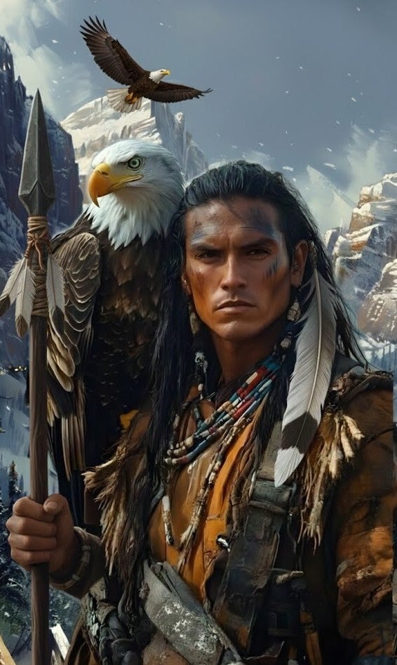 Hüter des Nordens – Krieger mit Adlergeist (KI-Kunst)