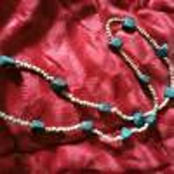 Halskette in Holz-Optik, Hauptfarbe natur, Vintage-Stil, Hippi, Nostalgie (HK12)