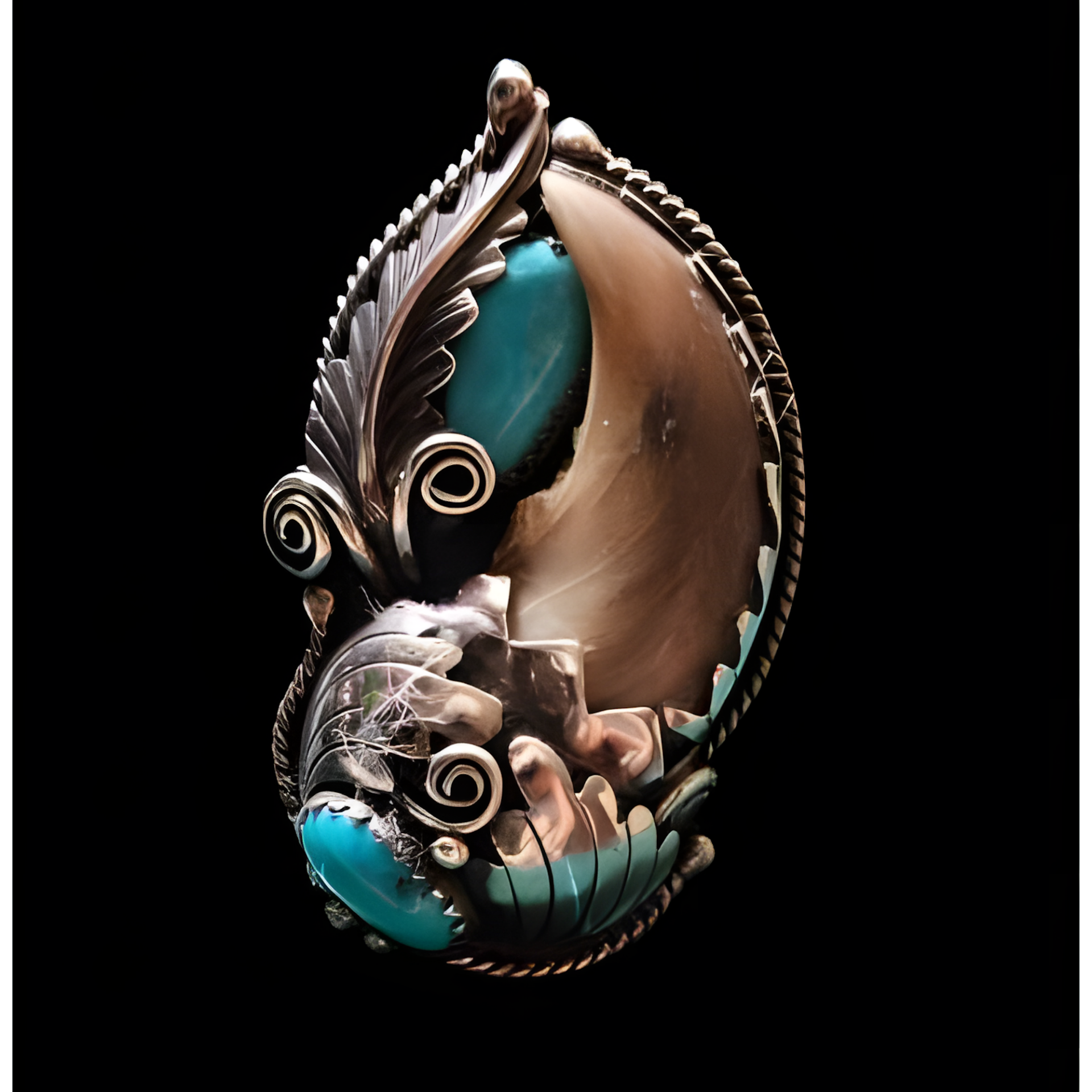 Kraftvolle Symbolik – Navajo-Schmuck mit Bärenklaue und Türkis