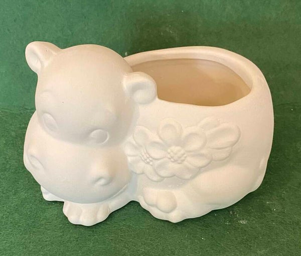 Hippo Flower Pot/ Brillo Holder