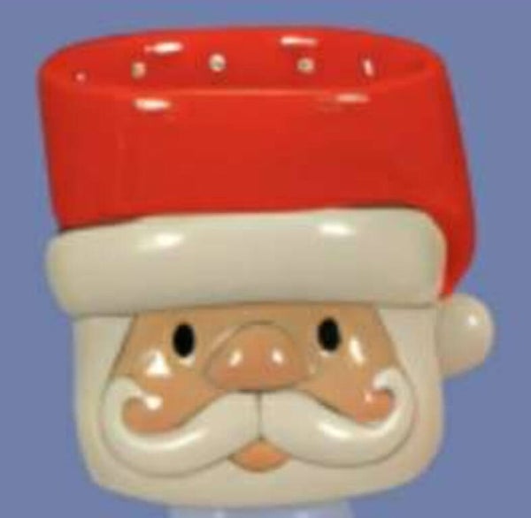 Santa mug/ Santa candle holder/ candy dish