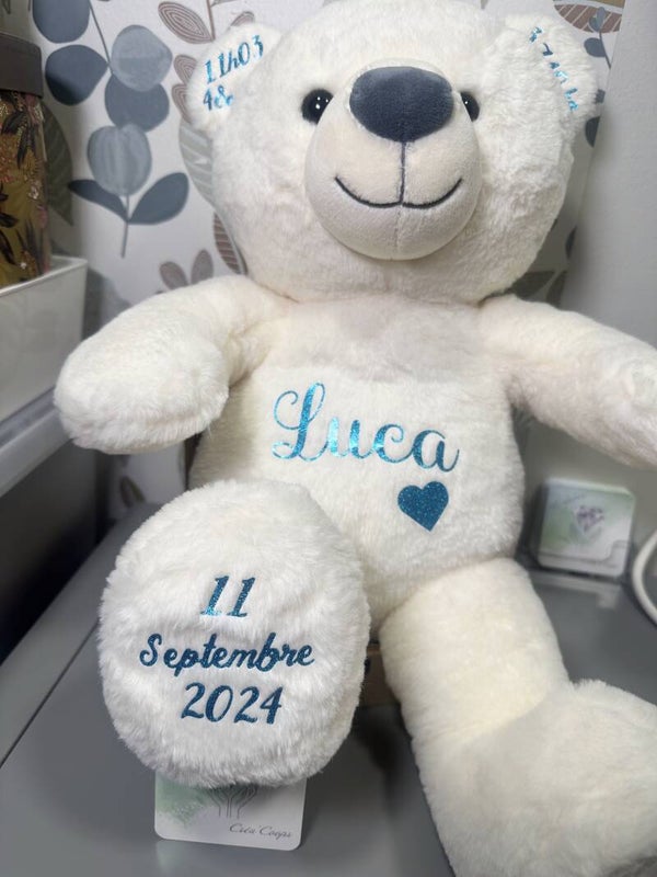 Peluche Personnalisée Prénom et Naissance