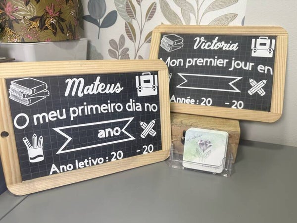 Ardoise Personnalisée Premier Jour d'Ecole